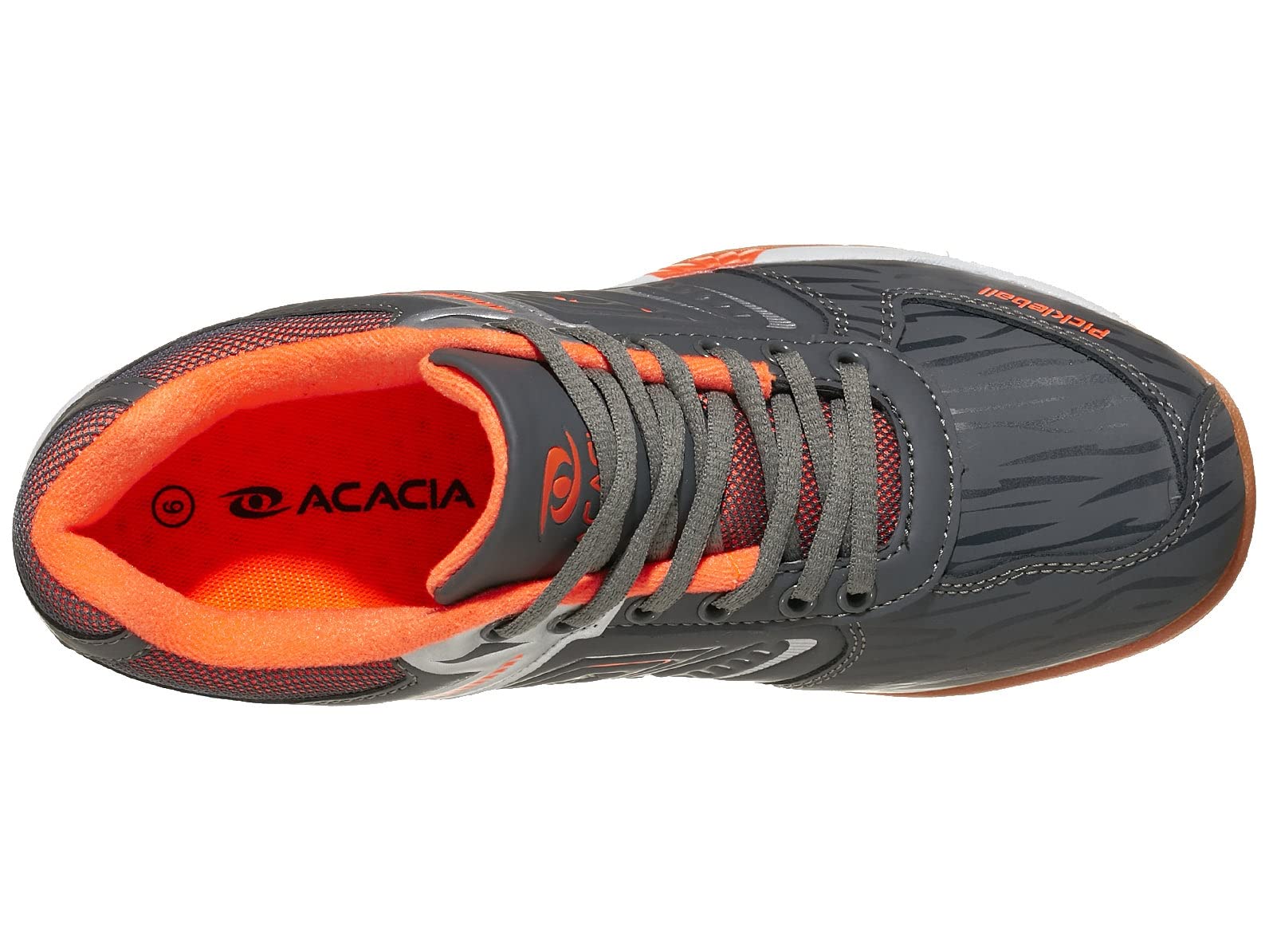 ACACIA HYPERSHOT Pickleball Shoes Grey/Orange, 8