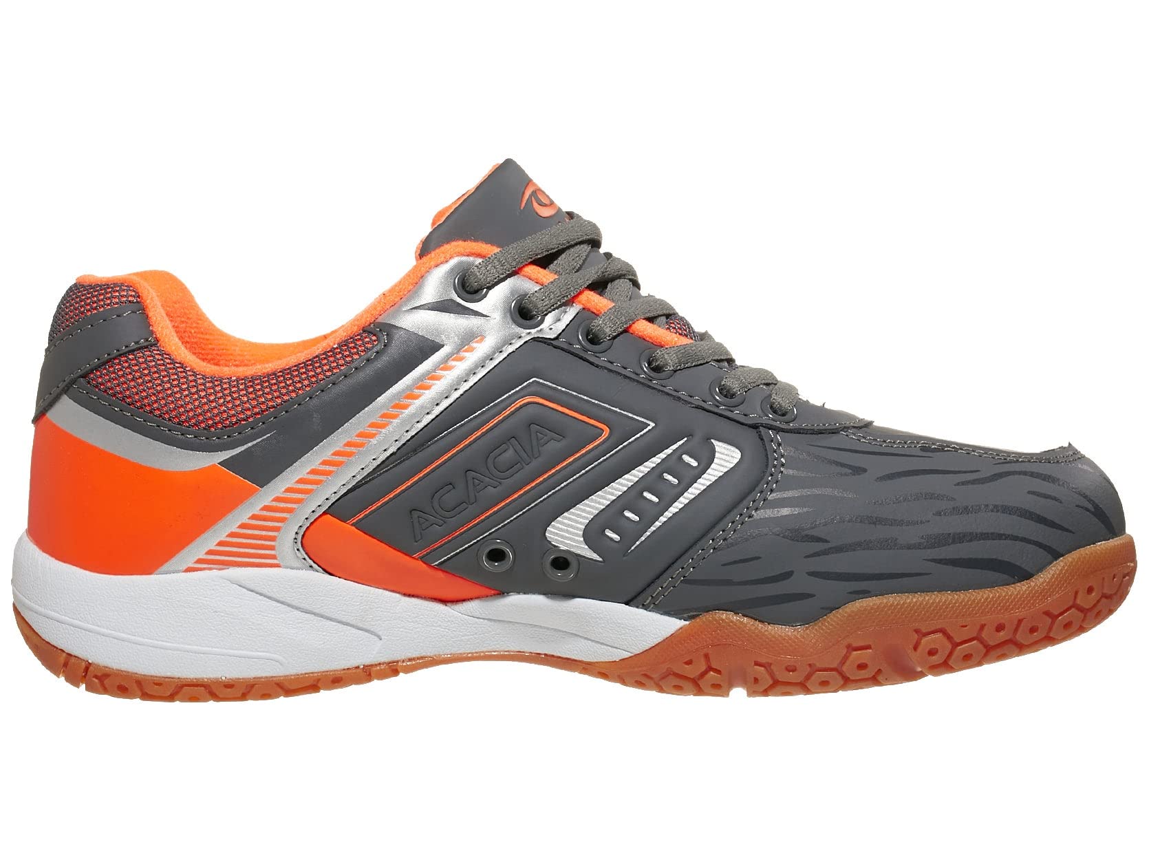 ACACIA HYPERSHOT Pickleball Shoes Grey/Orange, 8