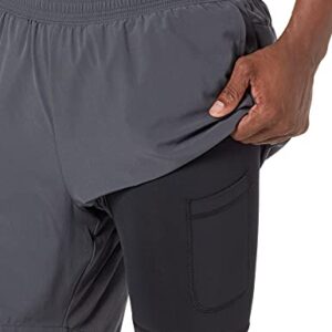 Champion mens 7-inch Sport With Liner Shorts, Stealth, Small US