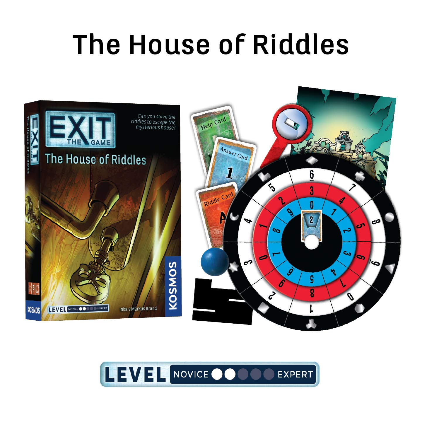 EXIT: The Game 4-Pack Escape Room | Beginner Bundle | Haunted Roller Coaster, Sunken Treasure, Mysterious Museum, House of Riddles | Family-Friendly, Cooperative Game | 1- 4 Players, Ages 10+