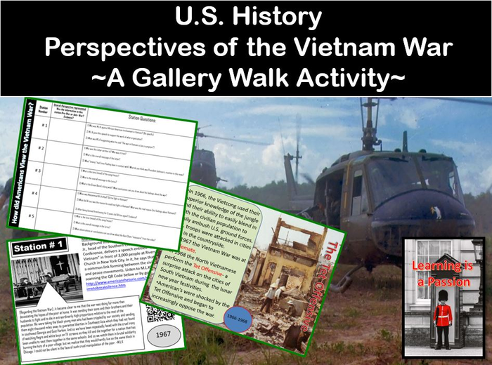 U.S. History: Vietnam War | Gallery Walk Student Activity | Distance Learning