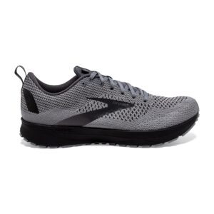 Brooks Men's Revel 4 Running Shoe - Grey/Blackened Pearl/Black - 8.5