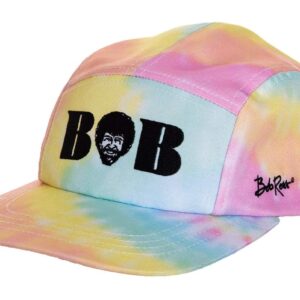 Calhoun Officially Licensed Bob Ross Adjustable 5 Panel Tie Dye Multicolour Hat