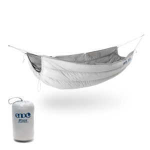 eno, eagles nest outfitters blaze underquilt hammock insulation for winter, glacier