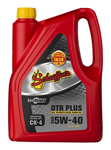 Schaeffer Manufacturing Co. 9000CK4-006S SynShield OTR Plus Full Synthetic Diesel Engine Oil 5W-40, 1-Gallon Bottle