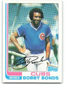 1982 topps baseball #580 bobby bonds chicago cubs official mlb trading card in raw (ex or better) condition