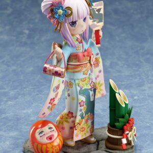 Furyu Miss Kobayashi's Dragon Maid: Kanna (Finest Kimono Version) 1:7 Scale PVC Figure, Multicolor