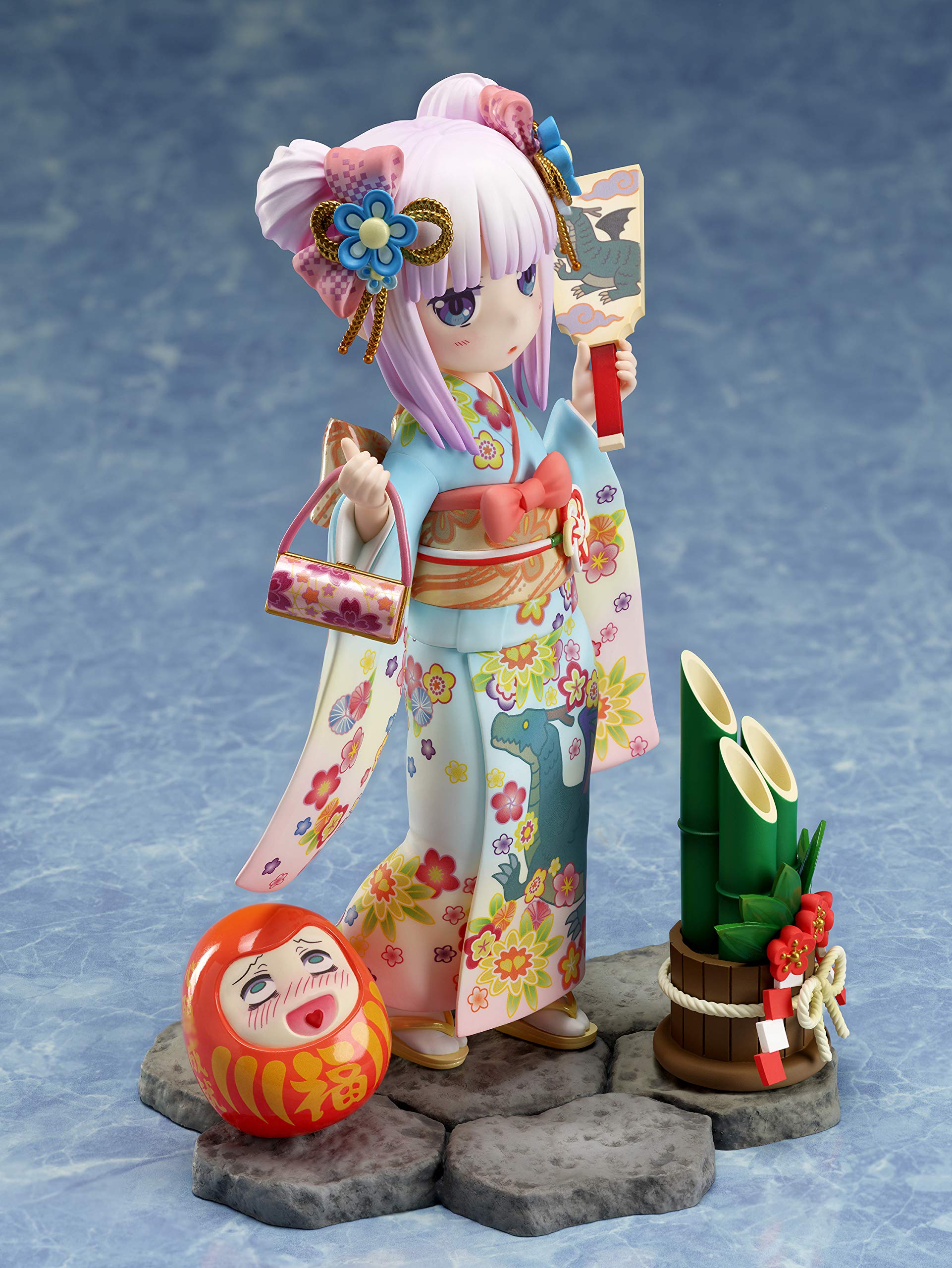 Furyu Miss Kobayashi's Dragon Maid: Kanna (Finest Kimono Version) 1:7 Scale PVC Figure, Multicolor