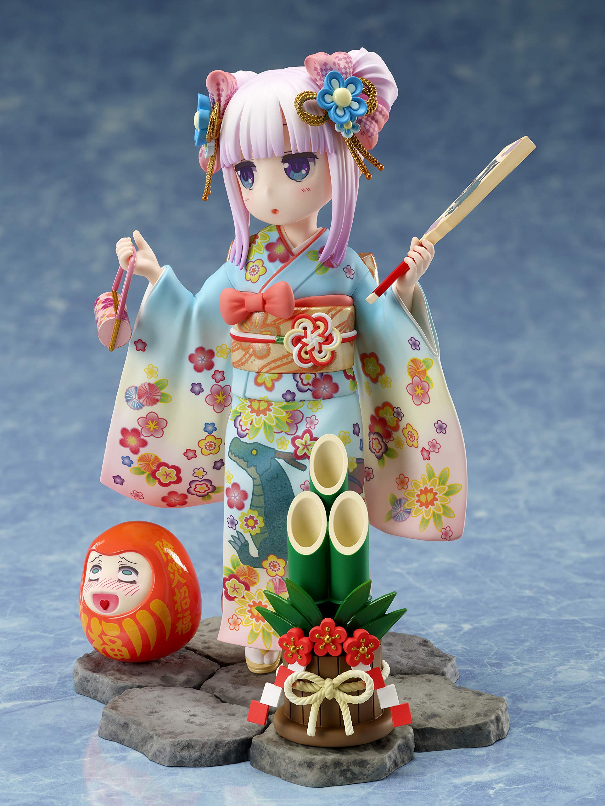 Furyu Miss Kobayashi's Dragon Maid: Kanna (Finest Kimono Version) 1:7 Scale PVC Figure, Multicolor