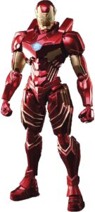 marvel universe iron man variant bring arts action figure, multicolor