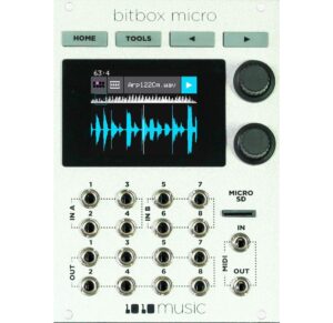 1010music bitbox micro eurorack compact sampler with touchscreen - white
