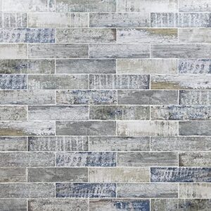 Strait Wood 3 in. x 12 in. Matte Ceramic Subway Wall Tile (22-Piece 5.38 sq. ft. / Box)