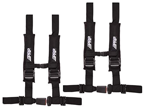 PRP Harnesses 2" 4 Point 2 Pack (Black)