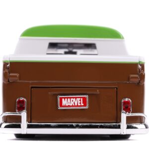 Marvel Guardians of The Galaxy 1:24 Volkswagen Bus Die-Cast Car & 2.75" Groot Figure, Toys for Kids and Adults