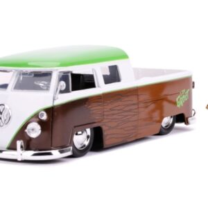 Marvel Guardians of The Galaxy 1:24 Volkswagen Bus Die-Cast Car & 2.75" Groot Figure, Toys for Kids and Adults