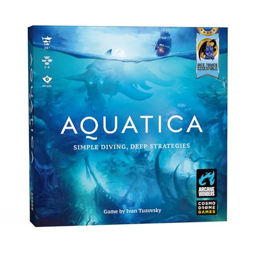 Aquatica | Board Game | Strategy Game for Teens and Adults | Family Game Night | Entertainment | Ages 14+ | 1-4 Players | 60 Minutes Playtime