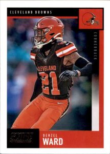 2020 score #70 denzel ward cleveland browns football trading card