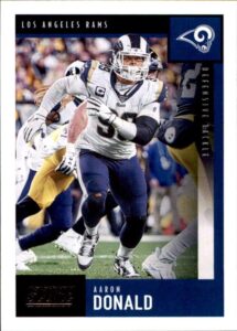 2020 score #303 aaron donald los angeles rams football trading card