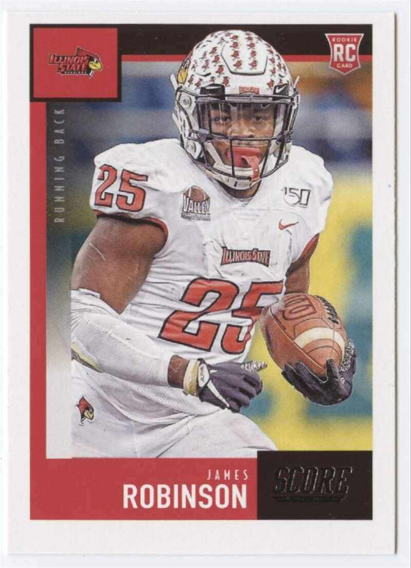 2020 Score #382 James Robinson RC Rookie Illinois State Redbirds Football Trading Card