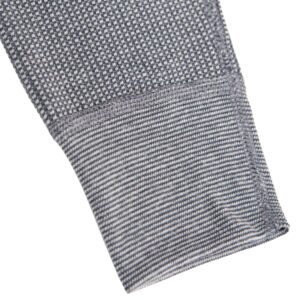 Fruit of the Loom Boys' Premium 2-Pack Thermal Waffle Bottom, Black/Heather Greystone, 14-16