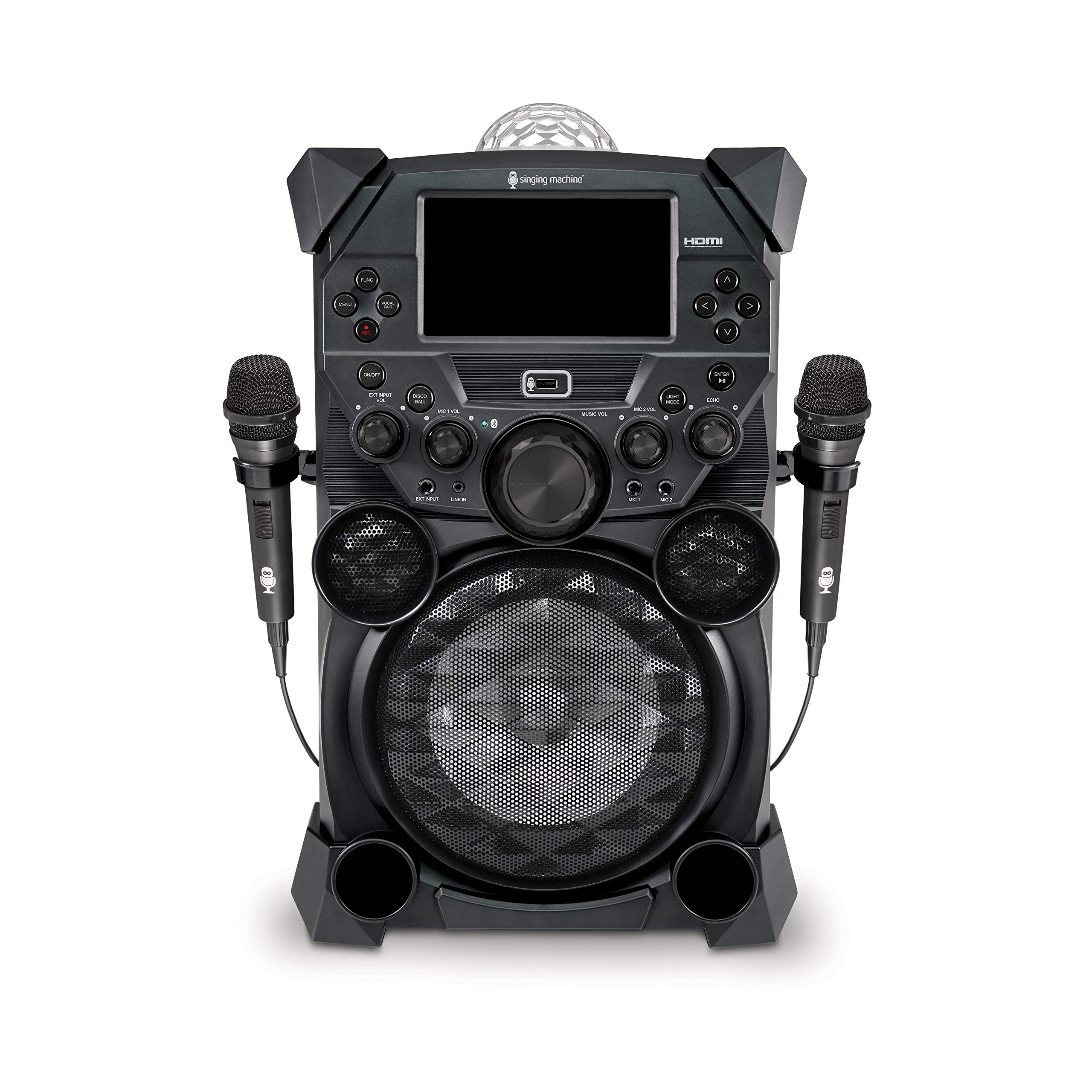 Singing Machine Festival SDL9050 with LCD Monitor, Rechargeable Battery and Bluetooth Streaming