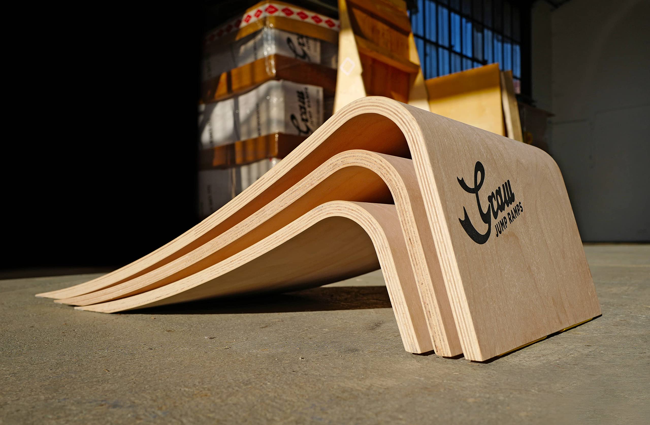 Graw Jump Ramps J20-7.9" Wooden Launch Ramp for Skateboard, BMX and More