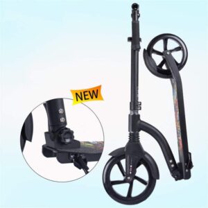 XBSLJ Kick Scooter, Scooters for Kids Adult Kick Scooter Folding Scooter Adjustable Smooth Pro Push Urban Scooters City Big Kids Boys Girls