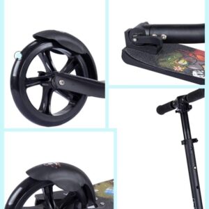 XBSLJ Kick Scooter, Scooters for Kids Adult Kick Scooter Folding Scooter Adjustable Smooth Pro Push Urban Scooters City Big Kids Boys Girls