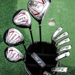 Golf Clubs Complete Set for Men 13 Piece Includes Titanium Golf Driver, 3 & #5 Fairway Woods, 4 Hybrid, 5-SW Irons, Putter and Golf Bag