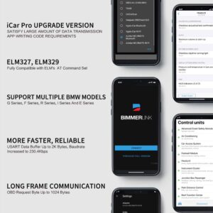 Vgate vLinker BM WiFi OBD2 Diagnostic Scan Tool, OBDII Car Scanner for iOS, Android, and Windows - Made for BimmerCode