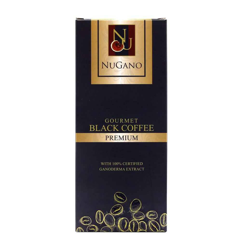 Express Shipping 4 Boxes Nugano Premium Black Coffee with 100% Certified Ganoderma Lucidium Extract