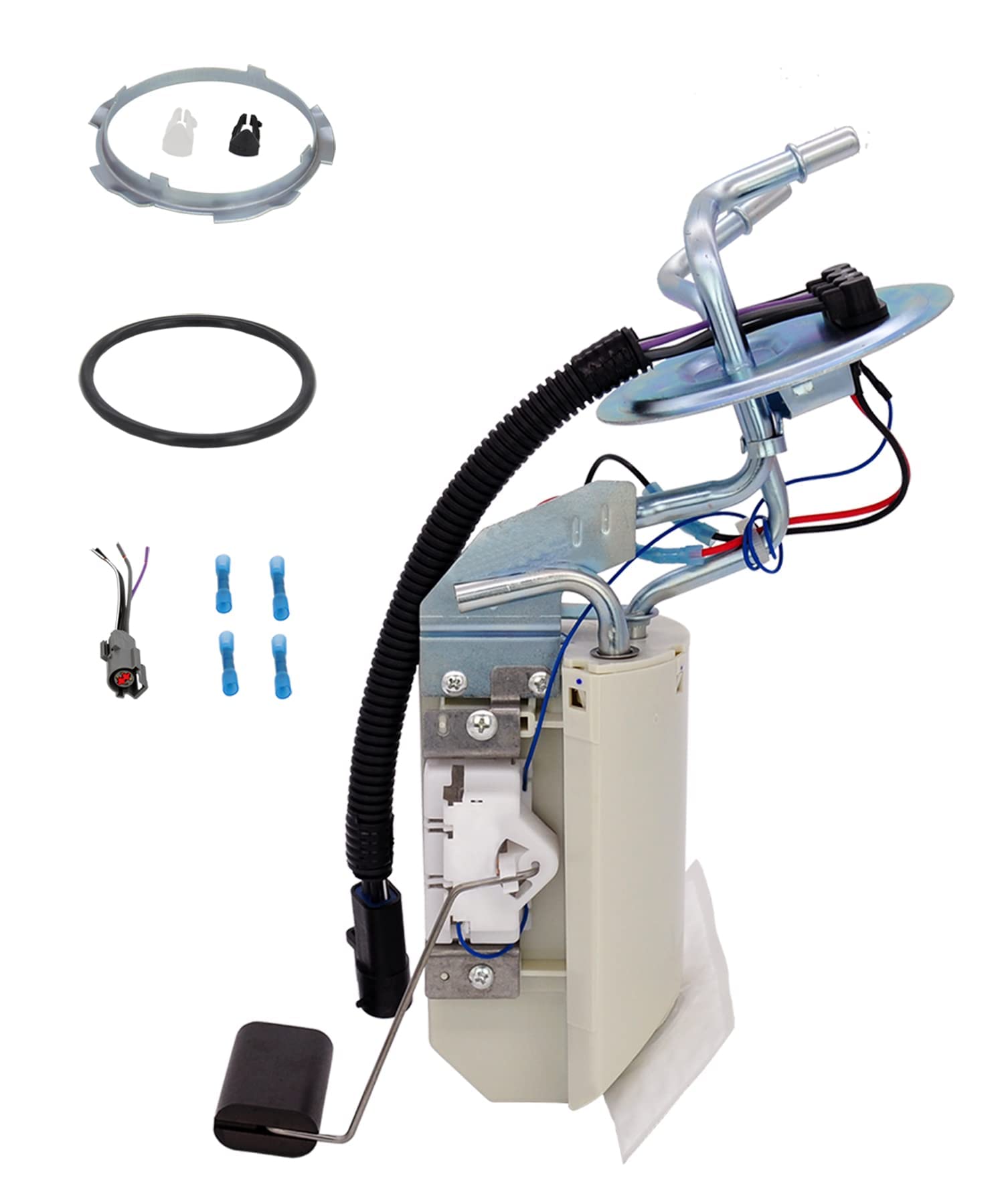 Fuel Pump Hanger Assembly and Sending Unit for 1990 1991 1992 1993 1994 1995 1996 1997 FORD F Super Duty F-150 F-250 L6 4.9L V8 5.0L 5.8L 7.5L SP2007H Rear Tank 18 Gallons