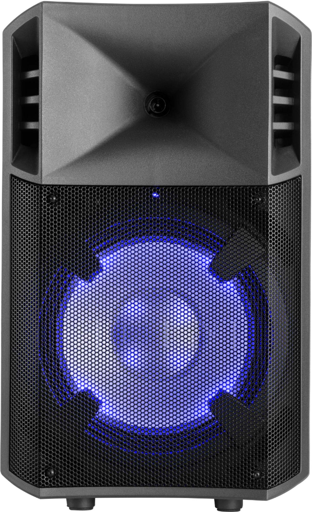 ION Audio - POWERGLOW 10" 200W 2-Way PA Bluetooth Speaker with Built-in Battery - Black