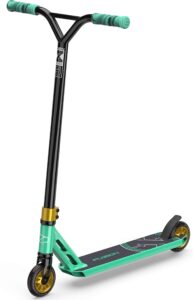 fuzion x-5 pro scooter - trick scooter for kids 8 years and up - pro scooters for teens - best stunt scooter for bmx scooter tricks (teal green)