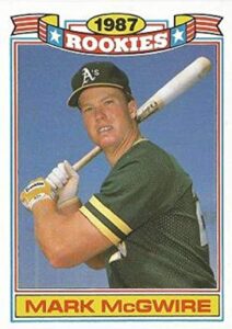 1988 topps glossy rookies #13 mark mcgwire oakland athletics (1987 rookie debut) mlb baseball card nm-mt