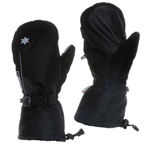 dsg outerwear women's trail mittens 2.0 - (black, large)