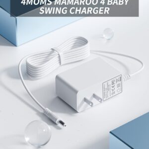 12V 3A for 4moms Mamaroo Power Cord Compatible with 4moms mamaRoo 2/4, for 2015 mamaRoo Infant Seat, Rockaroo Baby Swing Charger Cord