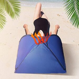 Beach Canopy, Portable Sun Shade Canopy Beach Sunbathing Personal Sun Protection Quick Installation for 1 People