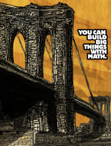 you can build big things with math poster