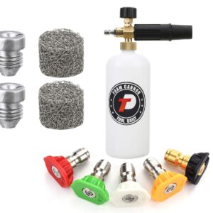 Tool Daily Foam Cannon with 1/4 Inch Quick Connector, 1.1 mm Orifice for Foam Cannon and Foam Maker