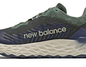 New Balance Men's Fresh Foam Hierro V6 Trail Running Shoe, Black Spruce/Timberwolf, 9.5 Wide