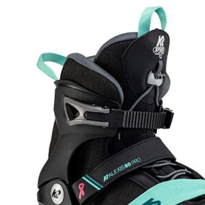 K2 Skate Alexis 80 Pro, Black_Teal, 8.5