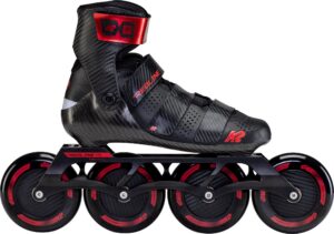 k2 redline 110 mens inline skates - black/red / 9.5