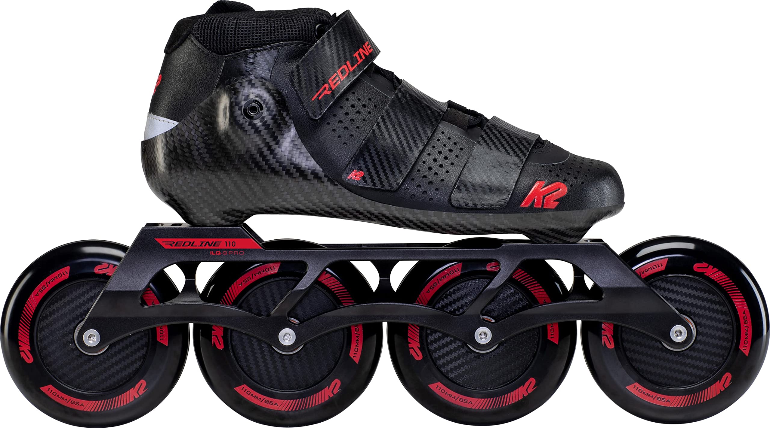 K2 Redline 110 Mens Inline Skates - Black/Red / 9.5