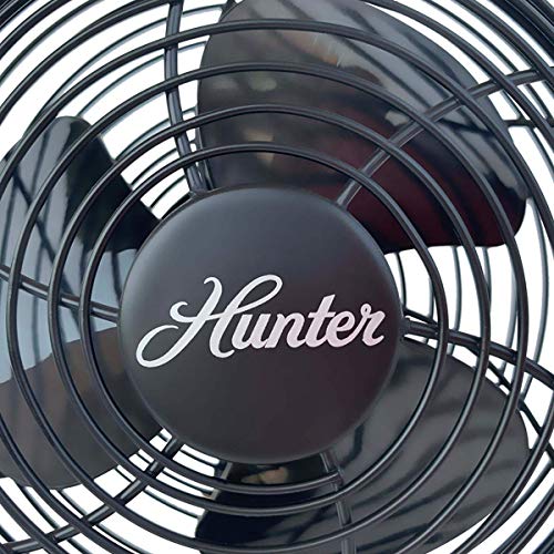 HUNTER Personal Retro USB Fan, 5" inch, Matte Black