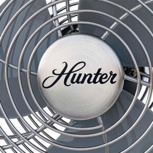 HUNTER Personal Retro USB Fan, 5" inch, Brushed Nickel