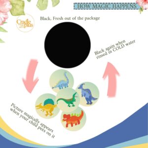 Potty Training Seat Magic Sticker | Potty Training Toilet Color Changing Sticker | 10 Pack Magical Stickers | Use with or Without Potty Training Charts I Jungle Animal and Dinosaur Stickers