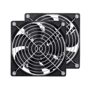 keyfanclub 2-pack 120mm fan dc 12v computer fan 120mm x120mm x 25mm 2-pin high performance cooling fan