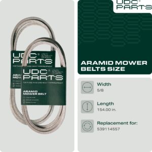 UDC Parts Mower Deck Belt 539114557 / Kevlar Cord / 154.00 inches/for Husqvarna Craftsman Poulan