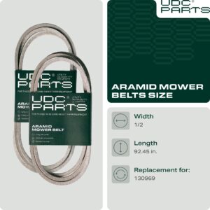 UDC Parts Mower Belt 130969 / Kevlar Cord / 92.450 inches/for Husqvarna Craftsman Poulan 532130969, 592855201, 584444701, 532 13 09-69